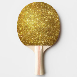 Guld Glitter Glam Sparkles Bling Girly Elegant Pingisracket