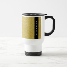 Guld Glitter, Glitter, bakgrund, ditt namn Resemugg