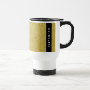 Guld Glitter, Glitter, bakgrund, ditt namn Resemugg