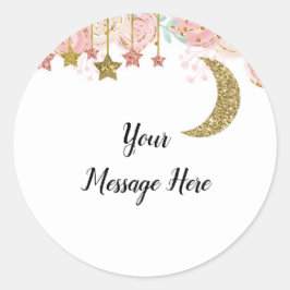 Guld glitter glitter Tack Klistermärke