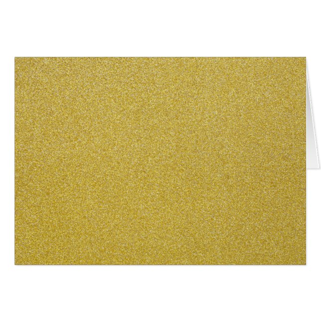 Guld Glitter, Gnistra, Glitter Hälsningskort (Framsidan Horizontal)