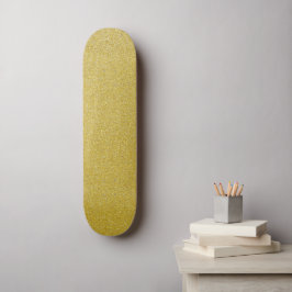 Guld Glitter, Gnistra, Glitter Mini Skateboard Bräda 18,5 Cm