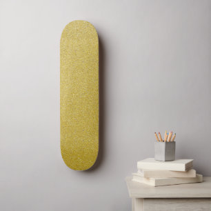 Guld Glitter, Gnistra, Glitter Mini Skateboard Bräda 18,5 Cm