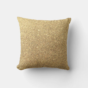 Guld Glitter Gnistra Mönster Kudde