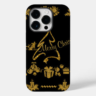 Guld Glitter God jul, Jultomten,