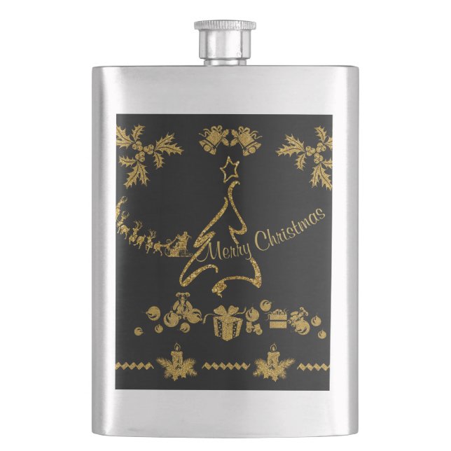 Guld Glitter God jul, Jultomten, Fickplunta (Framsidan)