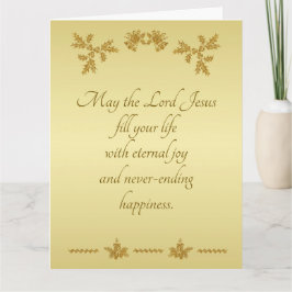 Guld Glitter God jul, Jultomten vid guld Kort