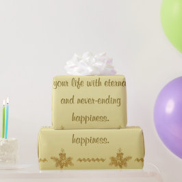 Guld Glitter God jul, Jultomten vid guld Presentpapper