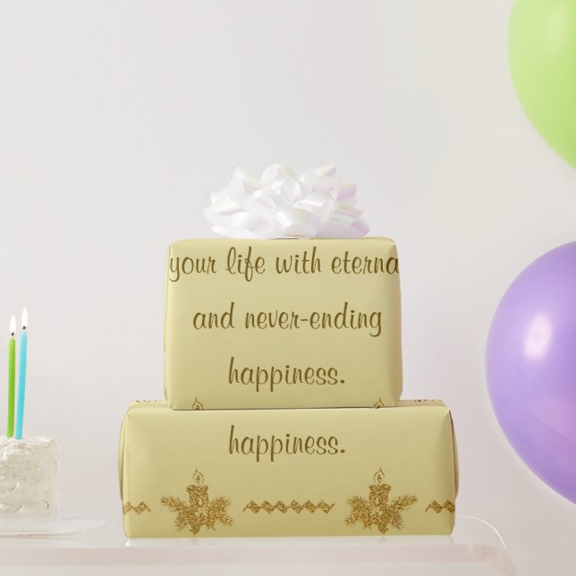 Guld Glitter God jul, Jultomten vid guld Presentpapper (Festgåvor)