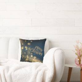Guld Glitter God jul Kudde