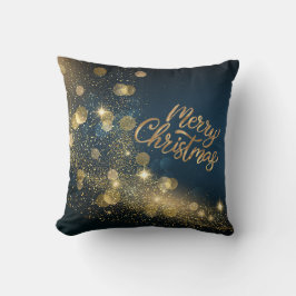 Guld Glitter God jul Kudde