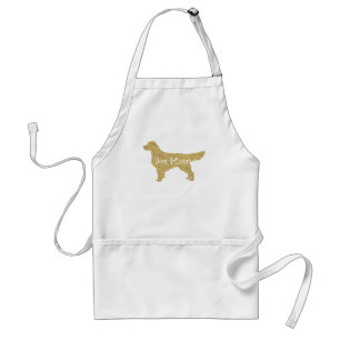 Guld Glitter Golden Retriever HUND MORSA Förkläde