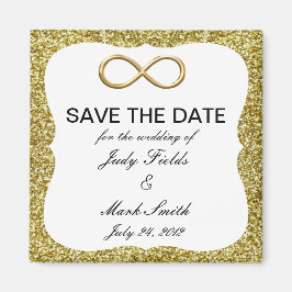 Guld Glitter Guld Ofinity Spara datum magneter