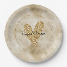 Guld Glitter Heart
