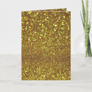 Guld- glitter helgkort