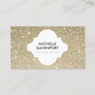 GULD GLITTER II BEAUTY, MAKEUP ARTIST, SALON VISITKORT