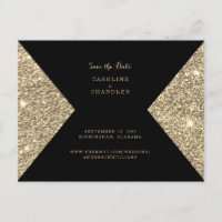 Guld Glitter Image & Black Glam Spara datum