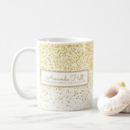 Guld- glitter kaffemugg