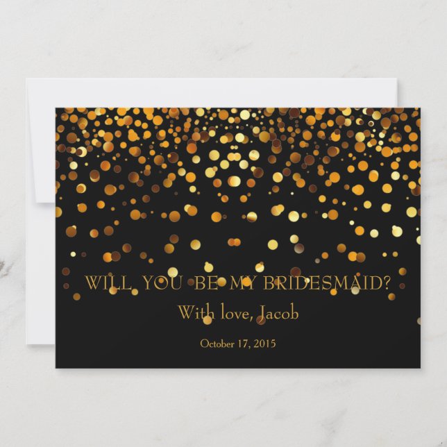 Guld Glitter kommer att bli min inbjudan till rätt (Framsida)