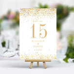 Guld Glitter Konfetti Elegant bröllop Bordsnummer<br><div class="desc">Låt bord skaka så intensivt som kärlek! Dessa bordsnummer i eleganten har en kaskad av skuggning av konfetti guld glitter på en pristinvit bakgrund. Den moderna enkelhetens och den festliga charmens perfekt gör att de utan problem kommer att vägleda gästerna till deras platser samtidigt som de tillför en gnutta glöd...</div>