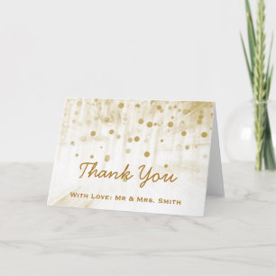 Guld Glitter konfetti Sparkles-punkter Tack Kort