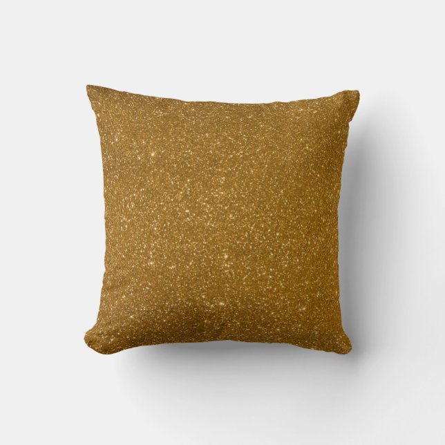 Guld- glitter kudde (Framsida)