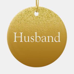 Guld Glitter Kul Bästa Make Någonsin Definition Julgransprydnad Keramik