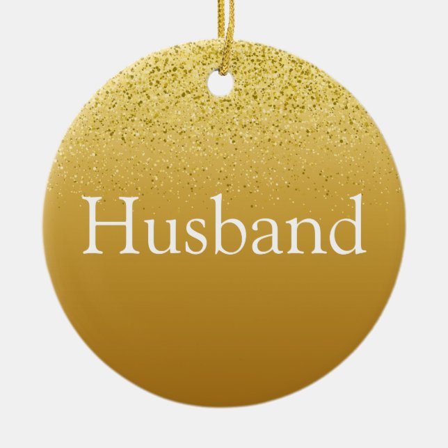 Guld Glitter Kul Bästa Make Någonsin Definition  Julgransprydnad Keramik (Framsidan)