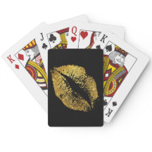 Guld Glitter Läppar #2