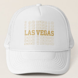 Guld Glitter Las Vegas Keps