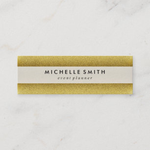 Guld Glitter Lavish Deluxe Mini Visitkort