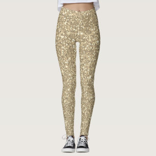 guld- "glitter" - leggings