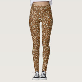 Guld Glitter Leggings