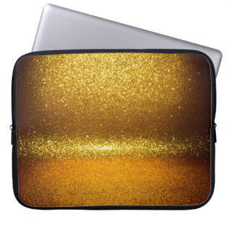 Guld glitter ljus, årgång jul struktur. laptop fodral