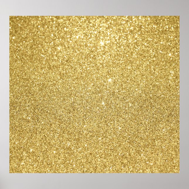 Guld glitter, luxuriös, mousserande bakgrund. poster (Framsidan)