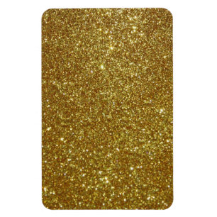 Guld Glitter Magnet