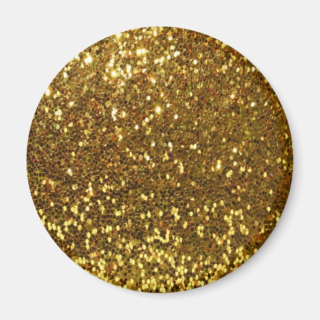 Guld Glitter Magnet (Framsidan)