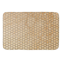 Guld Glitter Marble Sjöjungfru Scales Mönster