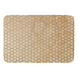 Guld Glitter Marble Sjöjungfru Scales Mönster Badrumsmatta