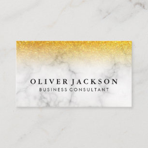 Guld Glitter Marble Visitkort