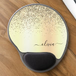 Guld Glitter Metall Monogram Glam Namn Gel Musmatta<br><div class="desc">Guld Faux Foil Metallic Gnistra Glitter Brushed Metall Monogram Namn Mousepad (Mouse Pad). Det gör perfekten söt 16-årsjubileum,  bröllop,  möhippa,  årsdag,  babydusch eller bachelorette-fest för någon som glam lyxen och chic stilar i kärlek.</div>