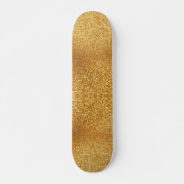 Guld Glitter Mini Skateboard Bräda 18,5 Cm