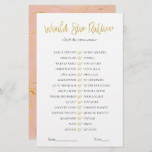 Guld Glitter Möhippa-spel skulle hon hellre hellre