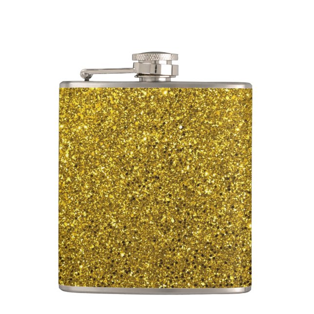 Guld Glitter Mönster Fickplunta (Framsidan)