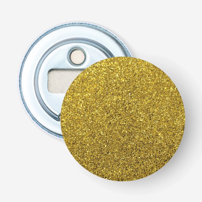 Guld Glitter Mönster Flasköppnare (Framsidan)