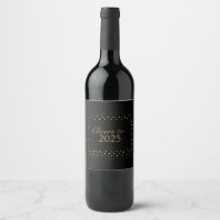 Guld Glitter New Years Cheers 2025