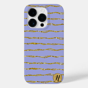 Guld Glitter och Blue Phone Case