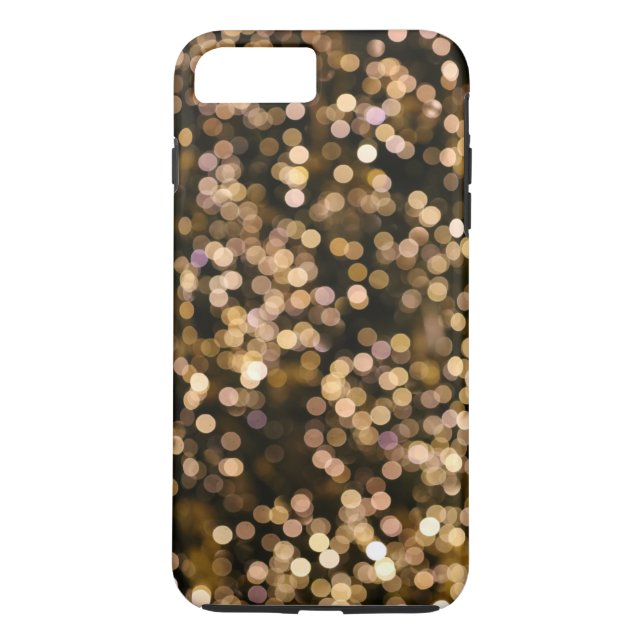 Guld Glitter Omber Plain Personlig Case-Mate iPhone Skal (Baksida)