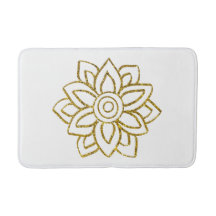 Guld Glitter Poinsettia Julvit