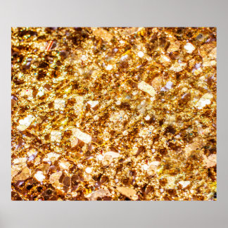 Guld glitter poster